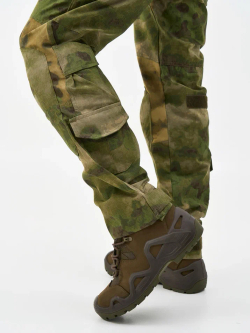 Брюки тактические мужские GEN 3 COMBAT A-TACS FG (ГЕН 3 КОМБАТ А-ТАКС ФГ), MIMICRYA материал рипстоп нейлон + хлопок (50%*50% NYCO), расцветка A-TACS FG (МОХ)