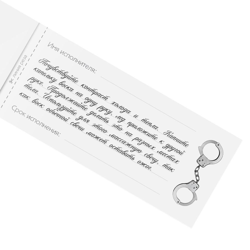 Эротическая игра-купоны «Чековая книжка. Накажи меня» (Цвет: разноцветный)