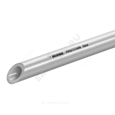 Труба PE-Xa/EVOH серая Дн 63х8,6 Ру10 Тмакс=95C L=6м RAUTITAN flex Rehau 11304301006
