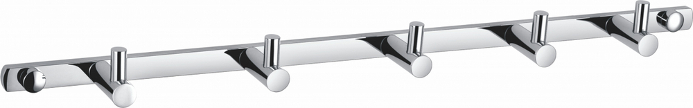 Вешалка с 5 крючками для ванной WONZON & WOGHAND, Хром (WW-9380-5)