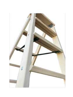 Стремянка деревянная 2х7 wide (рабоч. высота 3,1м)