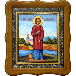 Василий Мангазейский мученик. Икона на холсте.