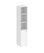 Шкаф узкий высокий со стеклом SG.802.WH.WH.GL СИГМА (SIGMA)