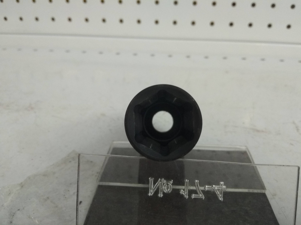 Головка 1/2" DR 19мм 6-гранная ударная удлиненная тонкая L= 80 mm ROCK FORCE