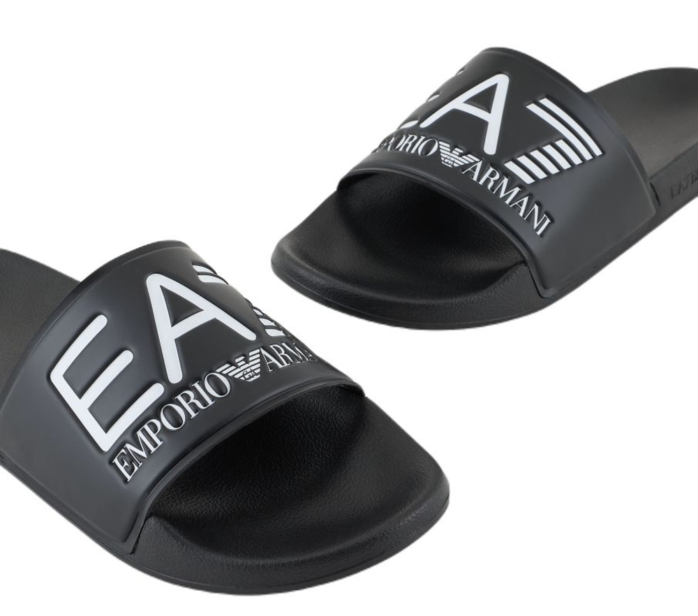 Сланцы EA7 Unisex Plastic Shoes Beachwear - Black