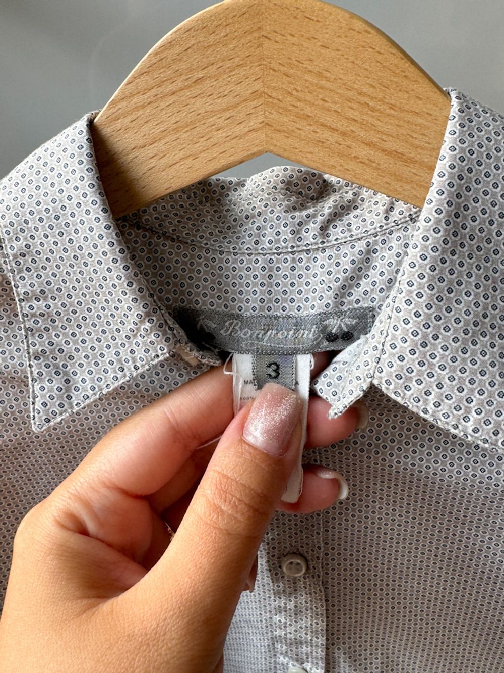 Хлопковая рубашка Bonpoint, 98