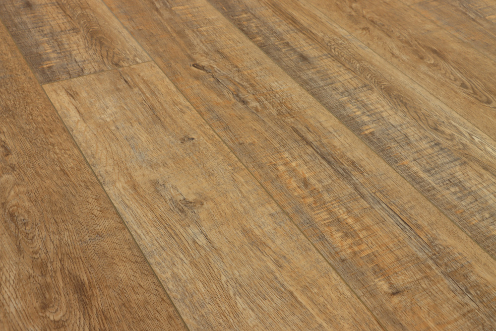 Водостойкая кварц-виниловая плитка LVT плитка CronaFloor Wood Дуб Робуста 1200х180 мм