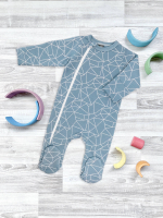 Утеплённый комбинезон с закрытой ножкой Mjölk Blue Ice