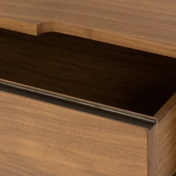 Прикроватная тумба Tara 60х60 см, шпон ореха