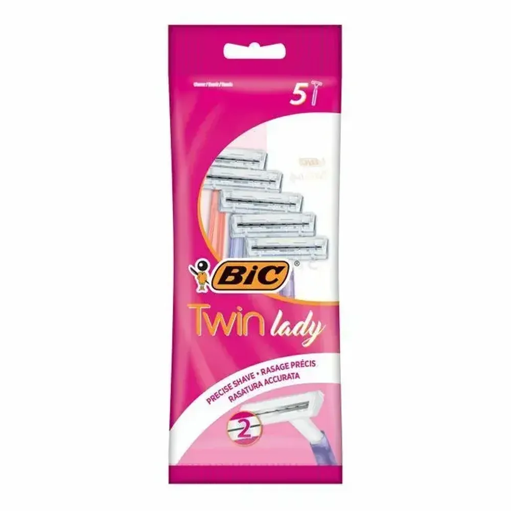 Станок для бритья одноразовый Bic Twin Lady, 5шт