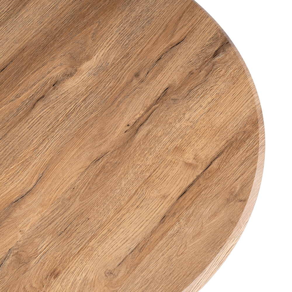 Стол деревянный Woodville Тулип 90х73 дуб вотан, белый, ножки белые