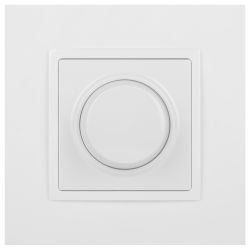 14-4101-01 ЭРА Светорегулятор поворотно-нажимной, 400ВА 230В, IP20, Эра Elegance, белый