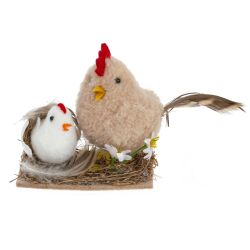 GAEM Фигурка декоративная "Цыплята", L15 W5,5 H9 см, 2в.