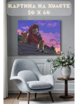 Картина на стену 40 X 50 Аниме