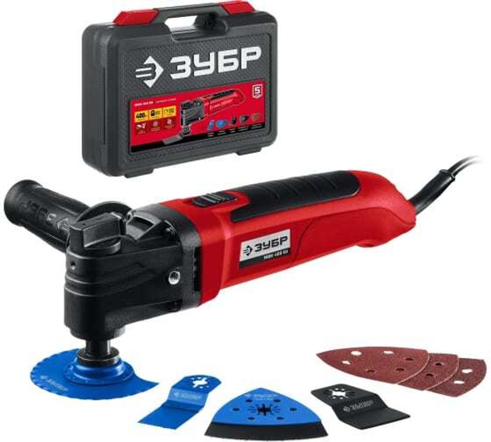 Реноватор ЗУБР 550 Вт, кейс, набор насадок, Профессионал МФИ-П550 Н