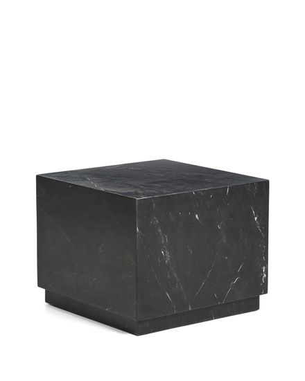Журнальный столик Sorein из черного мрамора 50 x 50 см