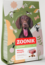 Cухой корм ZOONIK для собак средних и крупных пород Мясное ассорти 2 кг