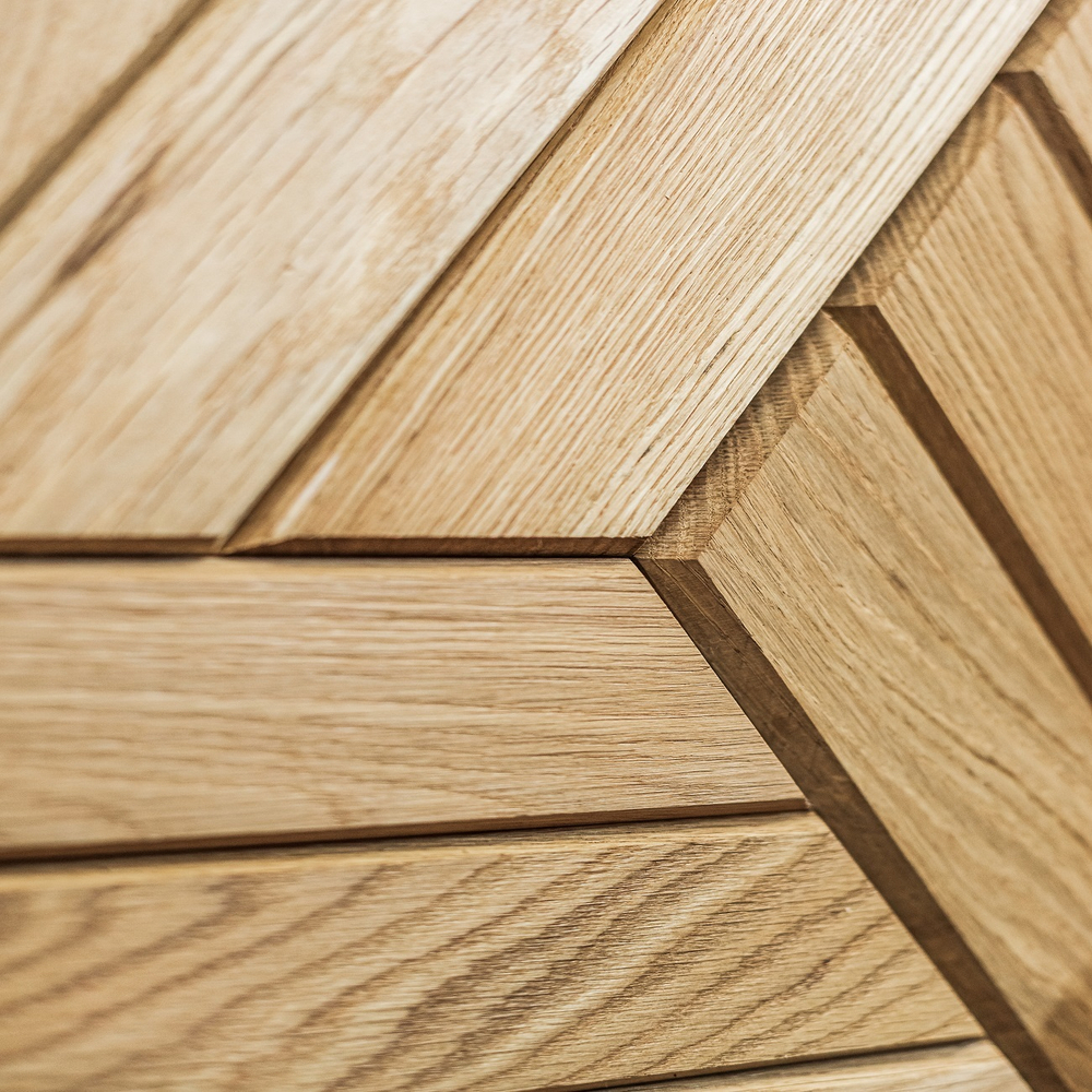 Деревянная мозаика для стен Wood Mosaic Куба Натур