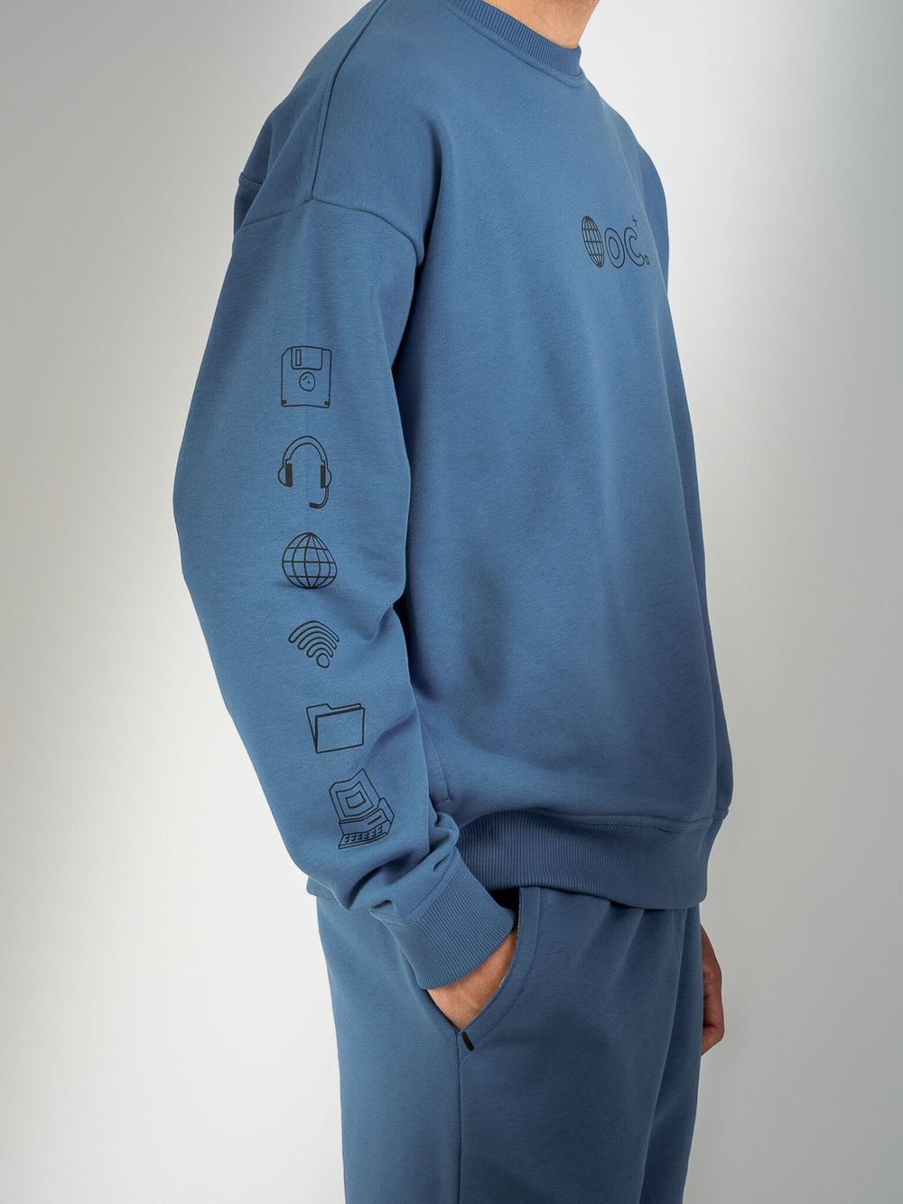 Свитшот мужской ORIGINAL CREATOR GLOBE SWEATSHIRT, Синий