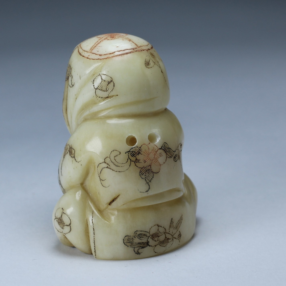 Нэцкэ Девочка с рыбой