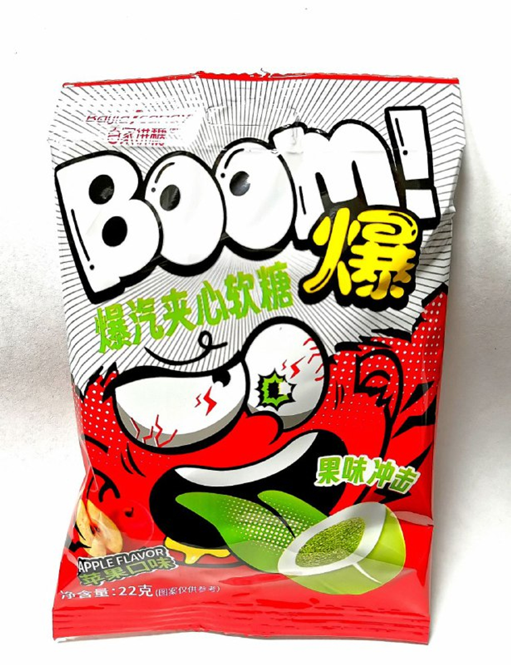 Карамель Baijia Candy с  вкусом Яблоко 22гр 20шт