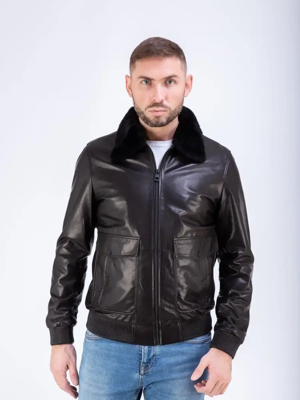 Куртка кожаная из натуральной кожи