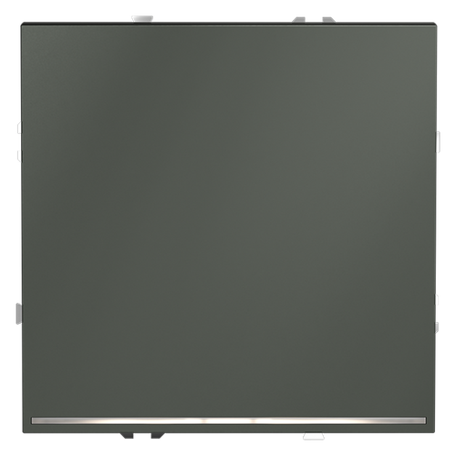 Выключатель встраиваемый VOLTUM S70 одноклавишный с подсветкой 10А, (титан)