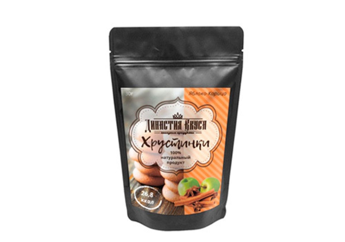 Печенье Хрустинки яблоко-корица, 30г