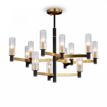 Люстра потолочная FR5167PL-12BS латунь Ambra Freya