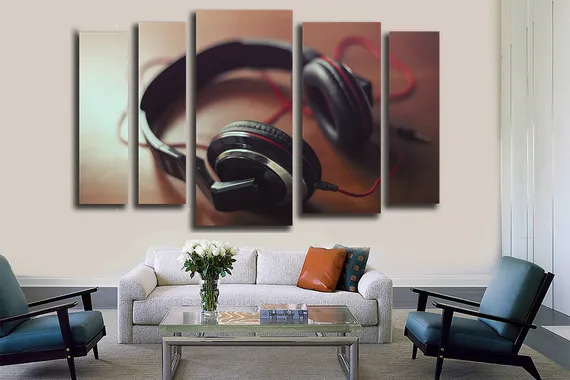 Модульная картина "Наушники"