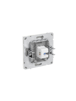 Розетка компьютерная 1-м KANT RJ45 кат.5E без шторки бел. песок DKC 7010663
