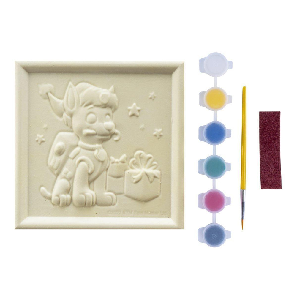 3D Art Панно-раскраска 15*15см Щенячий патруль новогодняя "Гончик" (Lori)