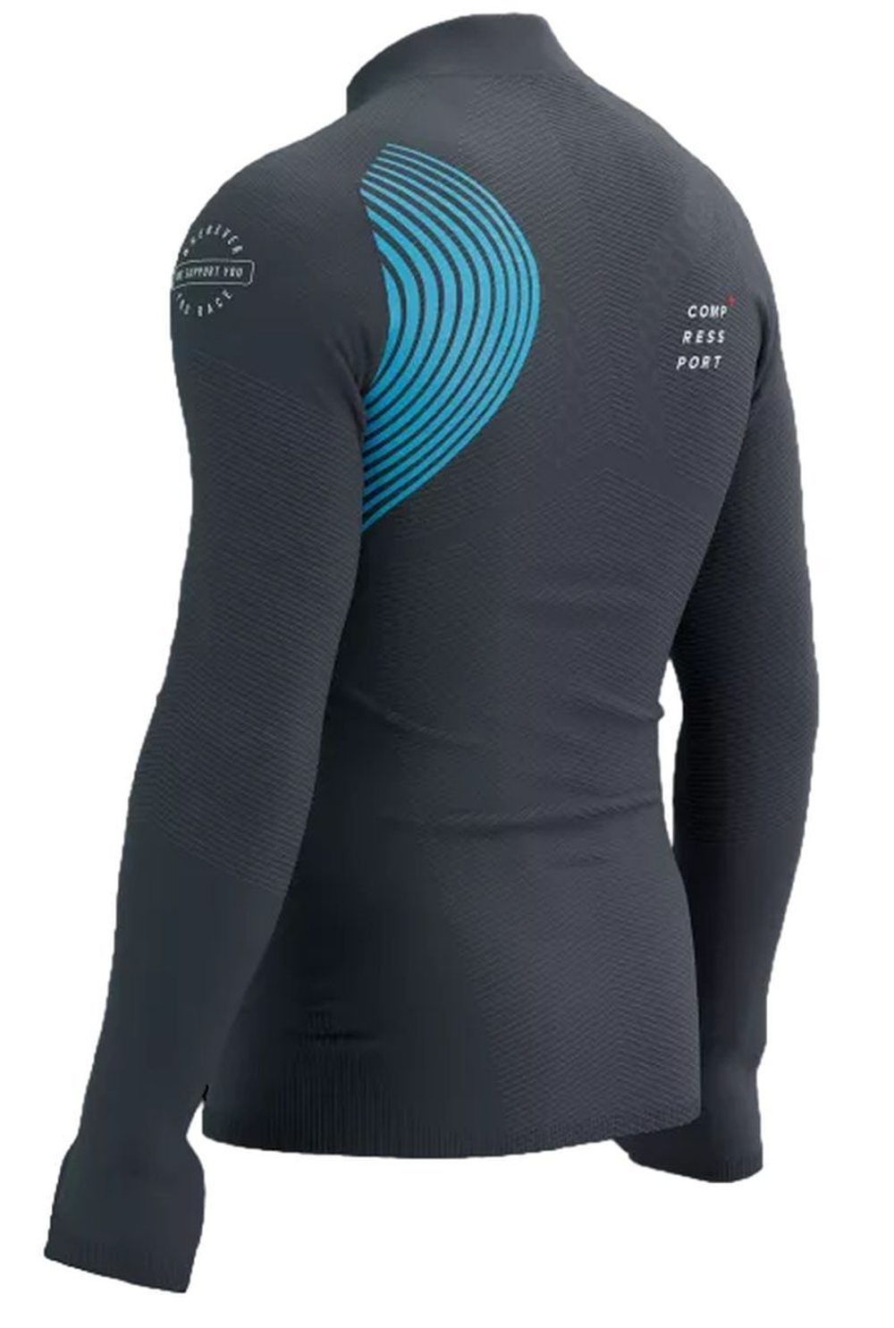 Компрессионка  Compressport Winter бег Postural Long Sleeve Top - серый