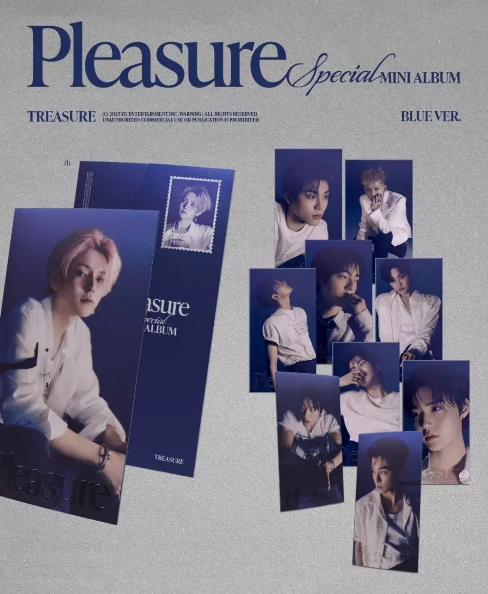 Альбом TREASURE - PLEASURE [Blue ver.] (Хёнсок)