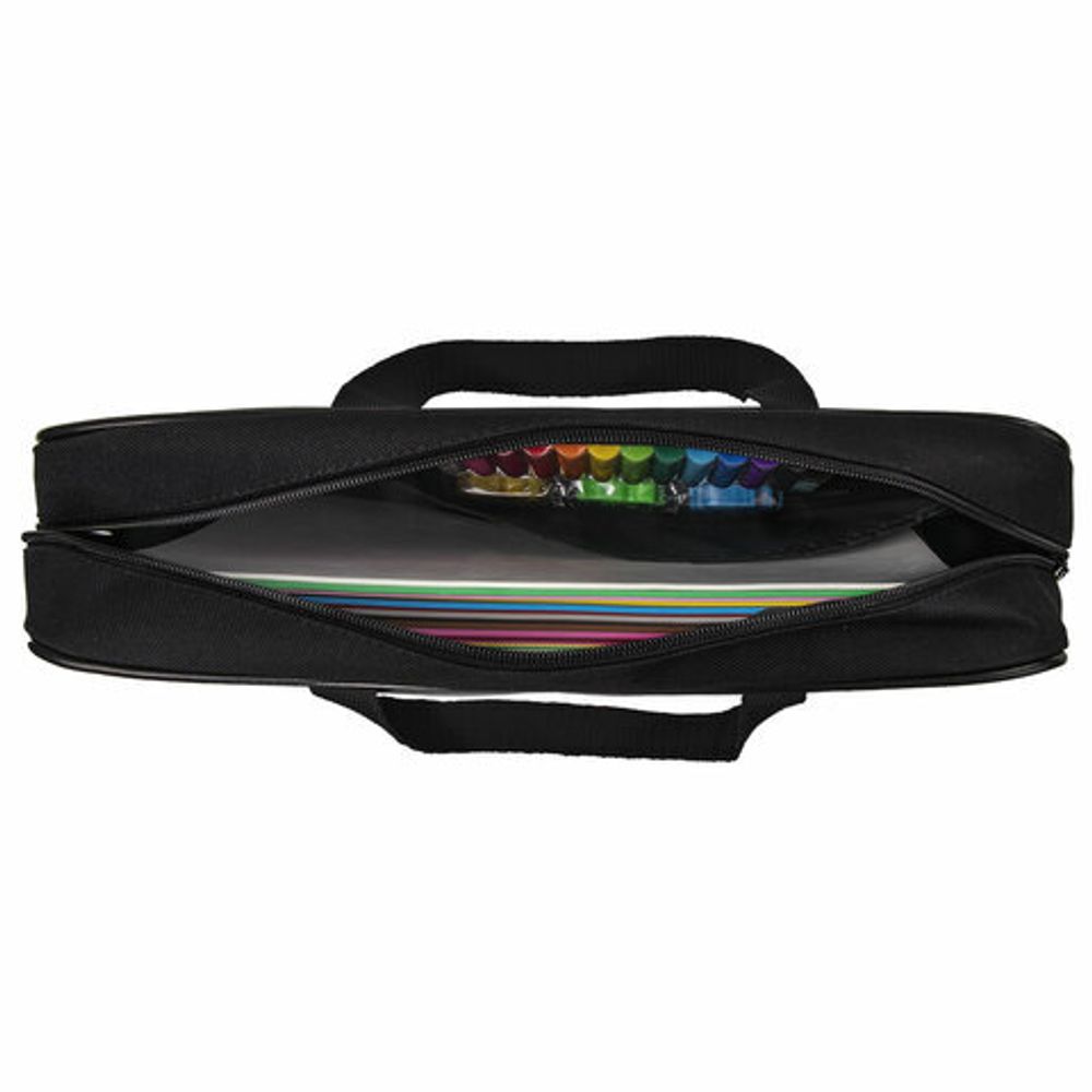 Папка на молнии с ручками BRAUBERG А4, 1 отделение, полиэстер, ширина 80 мм, "Fighter", 270964