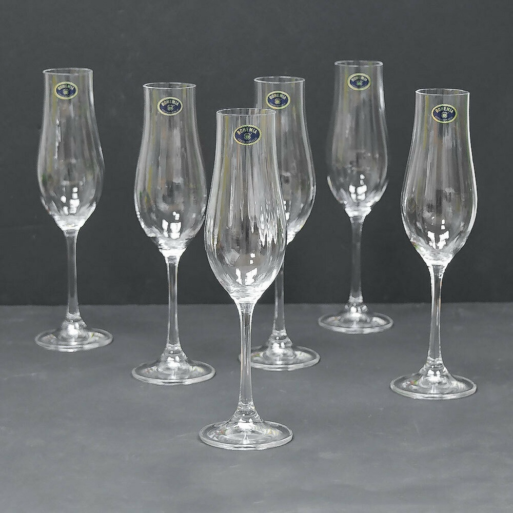 Набор фужеров для шампанского "Vireo Optic" 6шт 200мл