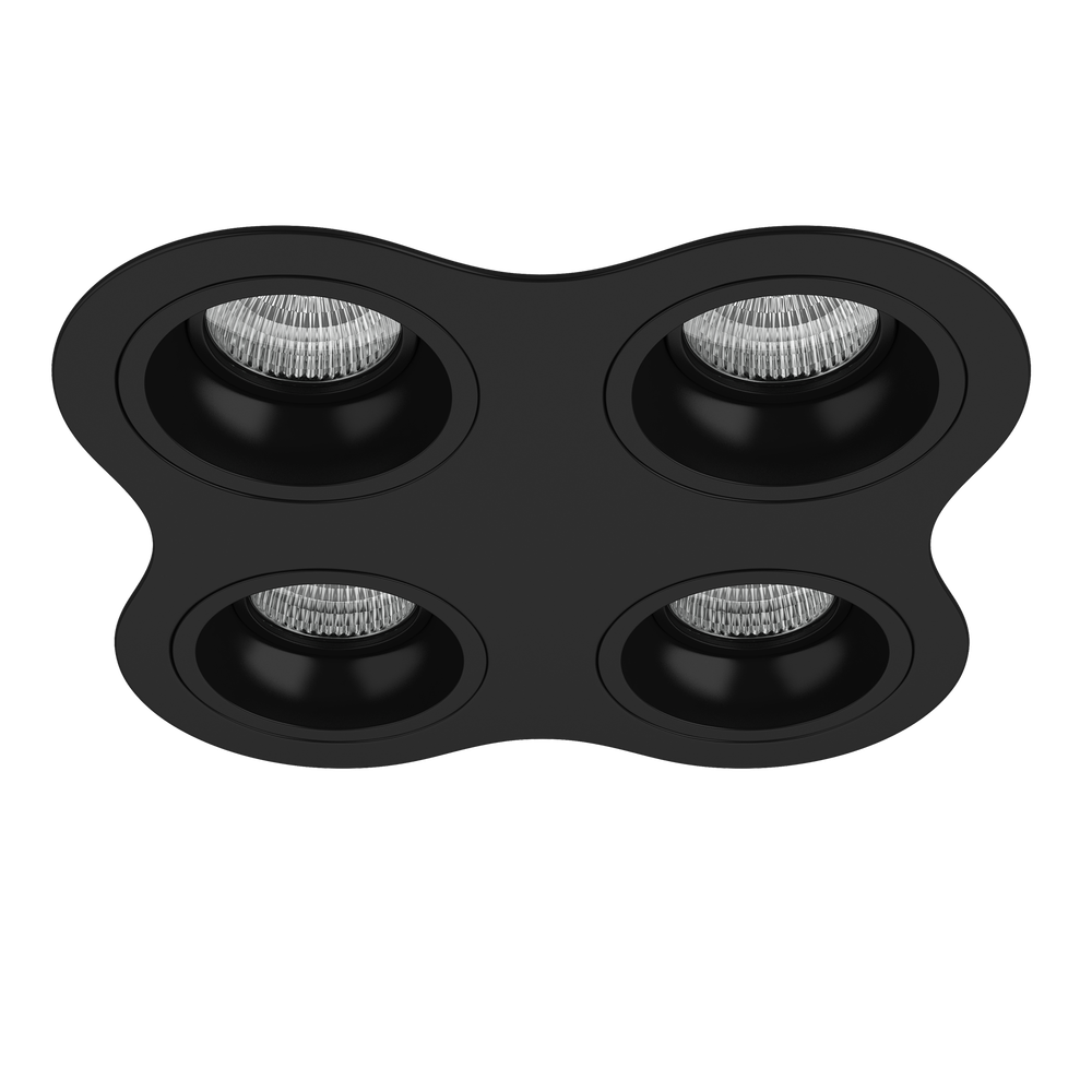 Комплект из светильников и рамки Domino Lightstar D64707070707