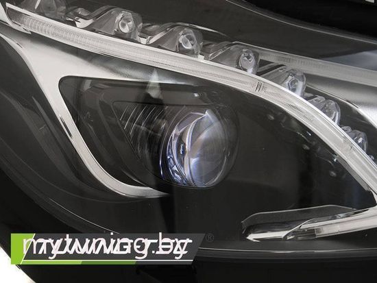 Фары передние BLACK LED DRL для Mercedes E W212 FL