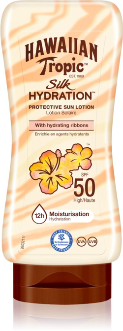 Hawaiian Tropic Silk Hydration SPF50 - защитный солнцезащитный лосьон /   180  ml  / GTIN 5099821001421