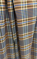 Ткань плательная в клетку (Италия) шерсть/вискоза/поламид ш-145см цена за 1 м