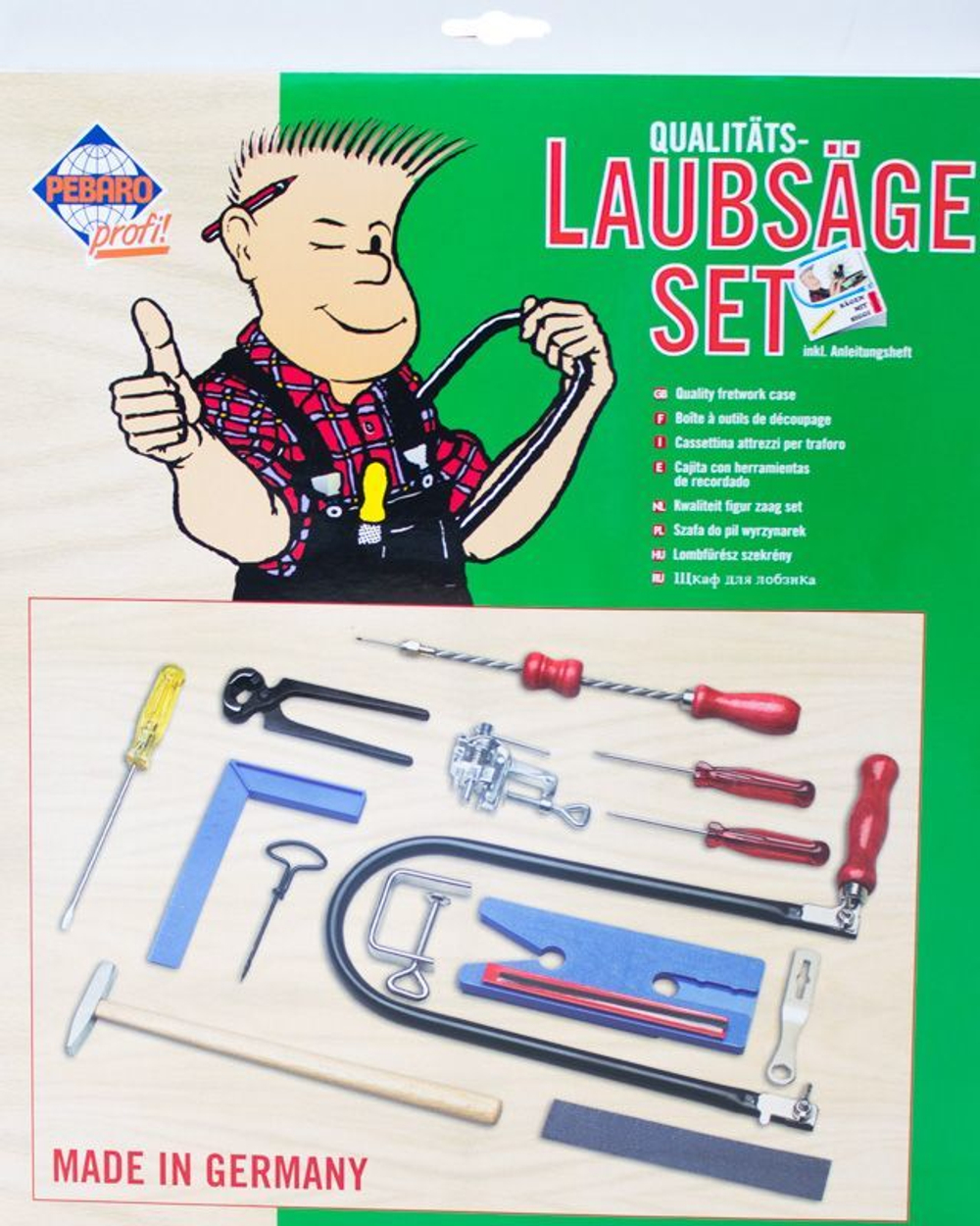 Набор для выпиливания ручным лобзиком, 15 предметов