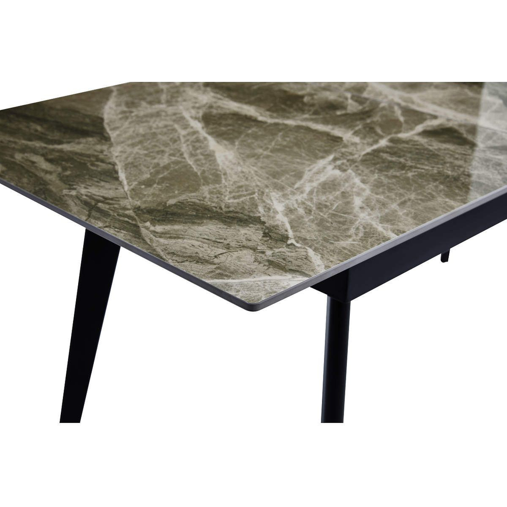 Стол керамический LA ALTA SEVILLE Italy grey 140-180*80*76, каркас черный