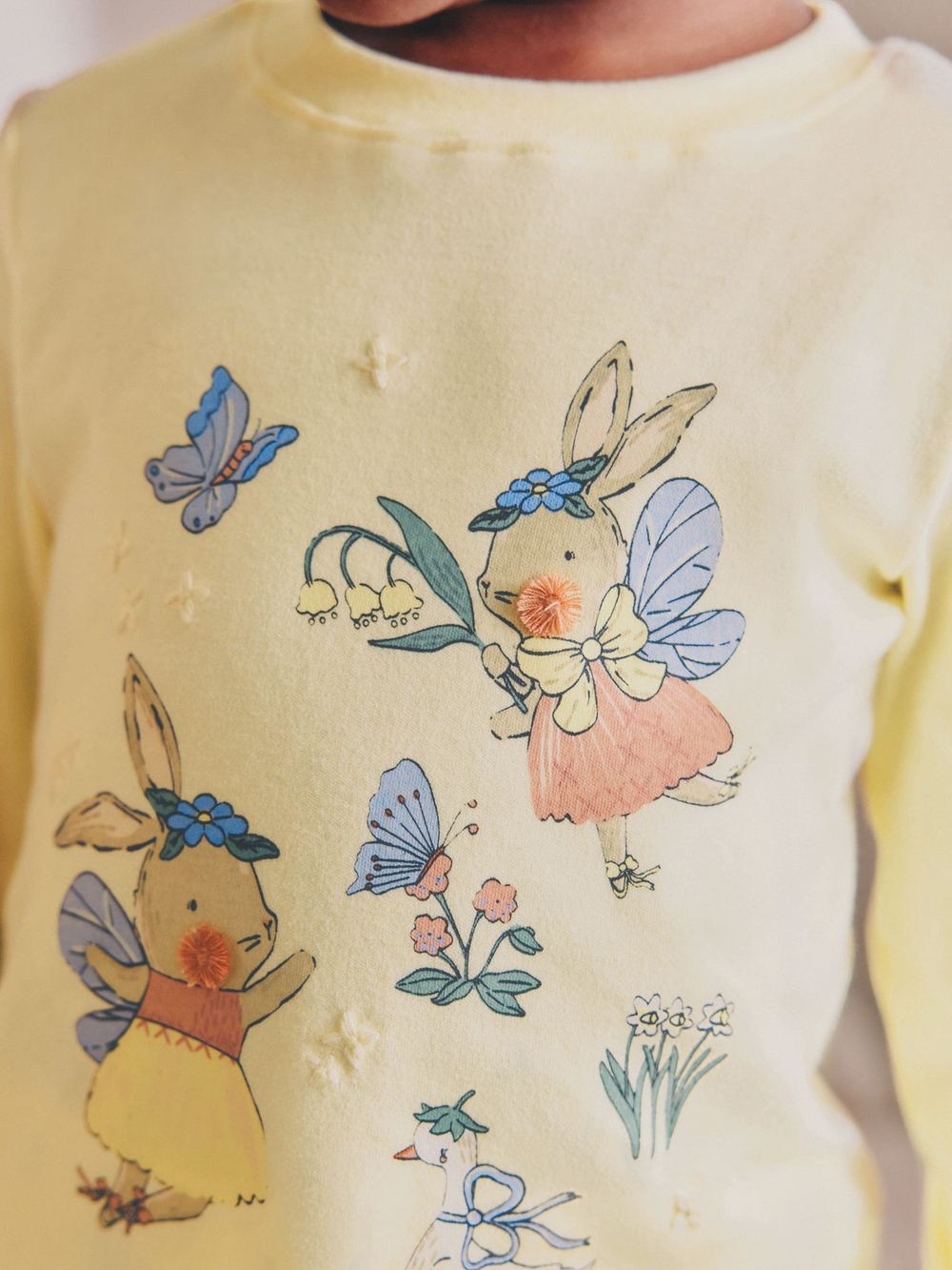 Пижама для девочки Next AJ8-346, 3 шт., Розовый, Светло-желтый, Голубой