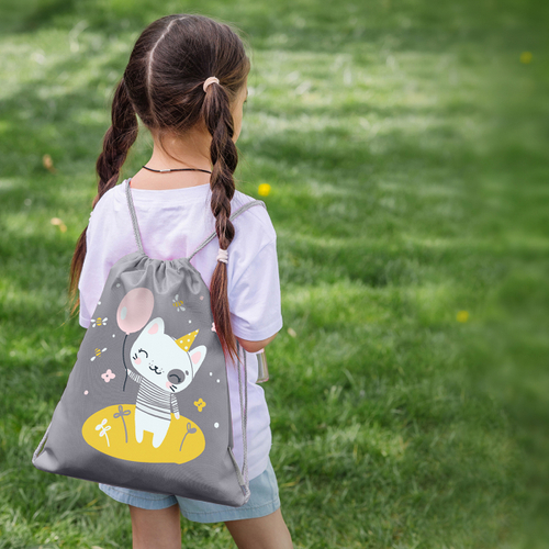 Мешок для сменки. Котик