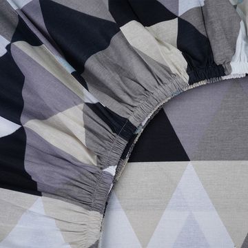 Простыня на резинке  Алекса,  180x200х30 см. , бязь  DOMTEKC