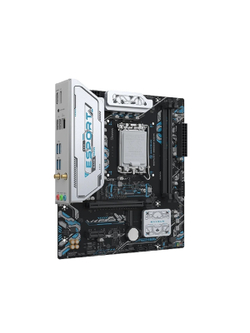 MAXSUN MS-eSport B860M GANK WIFI (Socket 1851, mATX, 2*DDR5(96Gb), DP/HDMI, 2xSATA3, 2*M.2,xPCI-Ex16 xPCI-Ex1, 2*USB 2.0, 4*USB 3.2, LAN 1*1G, Bluetooth, Wi-Fi6, ARGB, RTL)