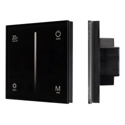 Панель SMART-P36-DIM-IN Black (230V, 1.2A, TRIAC, Sens, 2.4G) (Arlight, IP20 Пластик, 5 лет) 028110