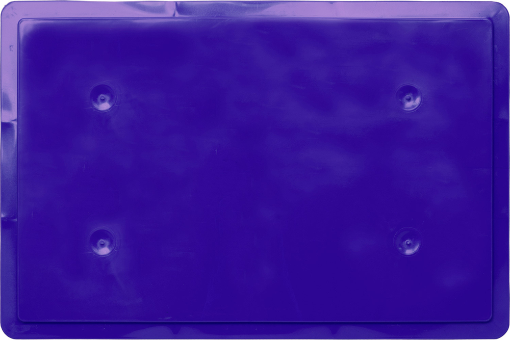 Ящик сплошной 600×400×75 мм, объем 15 л., арт.: 423-1, синий, код: 07731