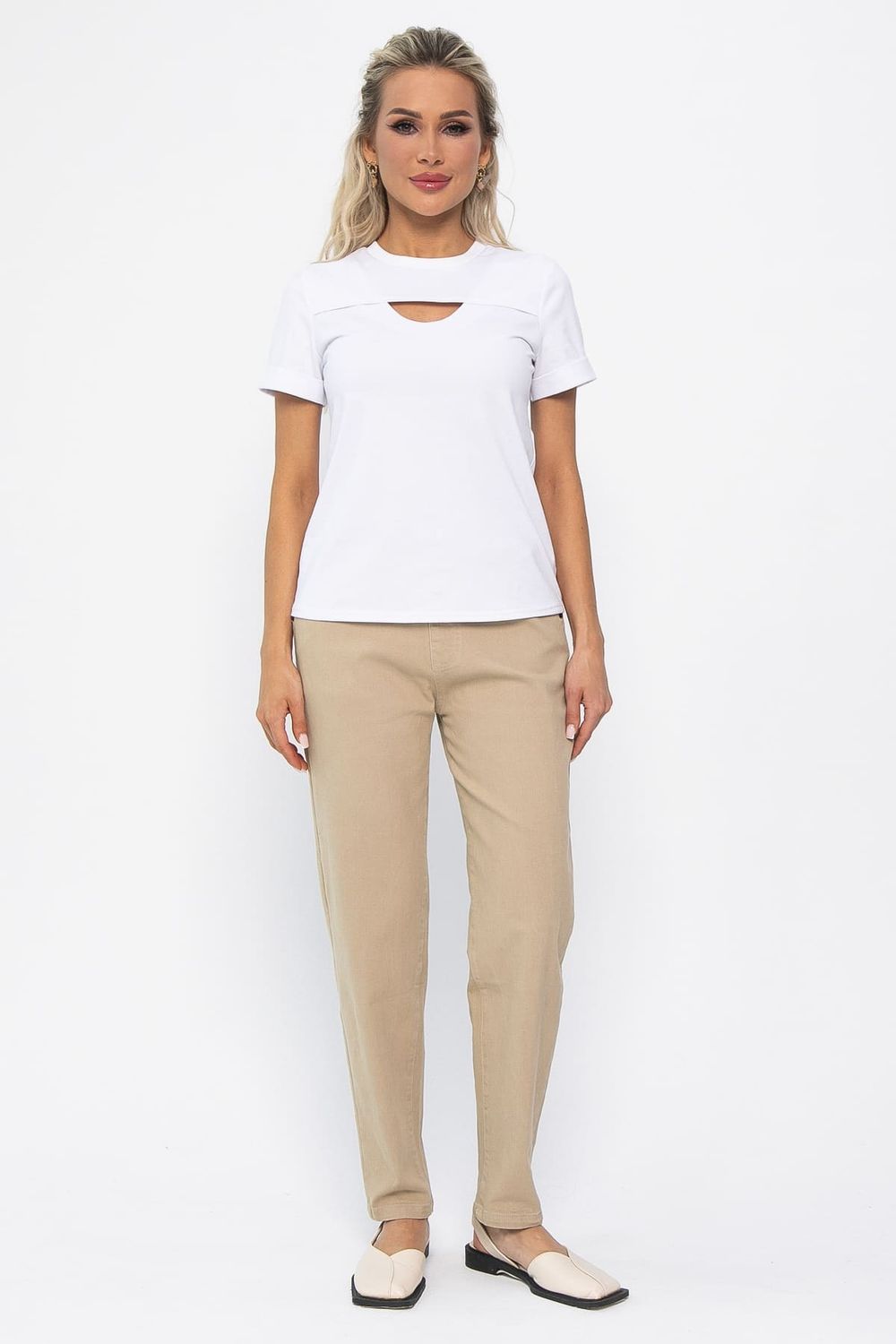 Футболка Дорис (белая) Б13353-50М LT Collection