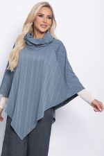 Пончо Арина (серое) Б11009 LT Collection